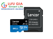 Lexar ®  Thẻ nhớ microSDXC ™ 64Gb ™ UHS-I 633x Hiệu suất cao